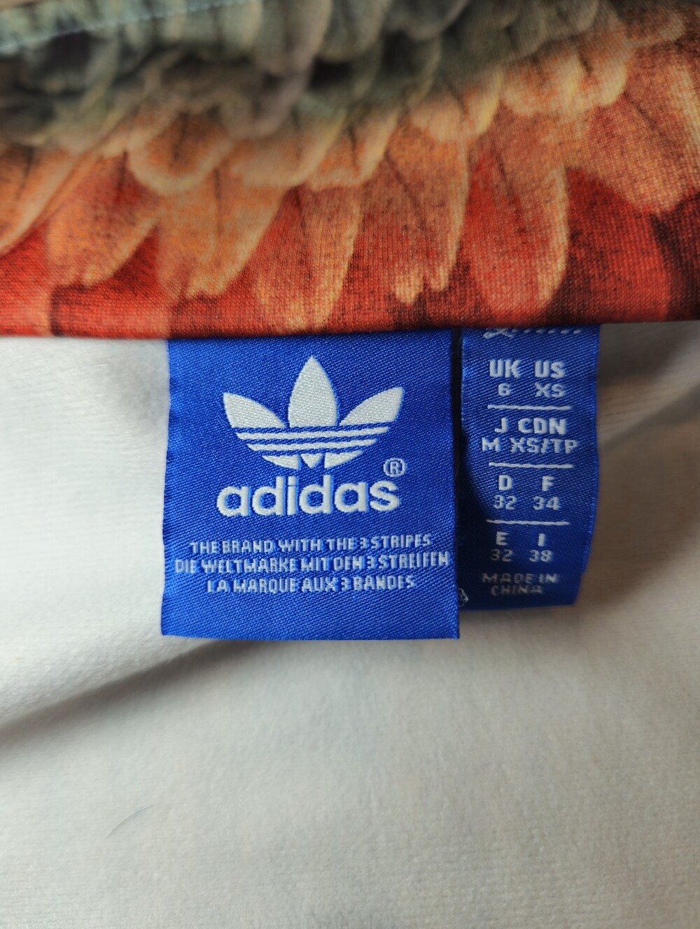 adidas x FARM Rio Menire Firebird Feather Track Jacket Multicolor XS - Picture 10 of 13